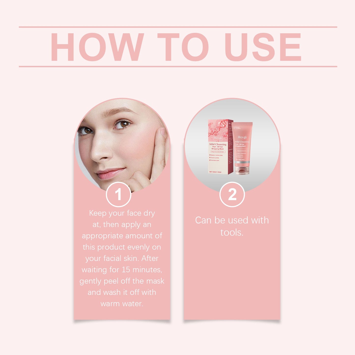 Hoygi Moisturizing Nourishing Peel-Off Mask, Moderate Water Embellish Smooth Firming Skin As Soft Facial Skin Mask