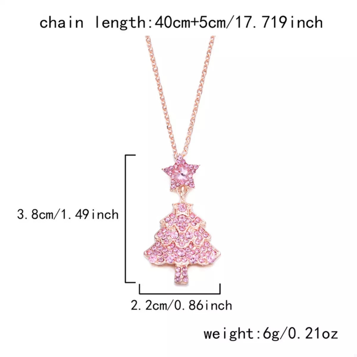 Christmas Tree Pendant Necklace