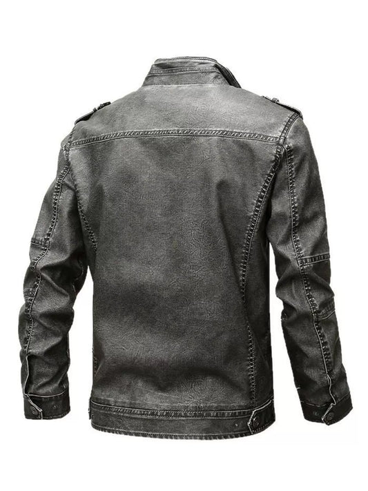 Men's Full Size Zip Up Long Sleeve Jacket Plus Size