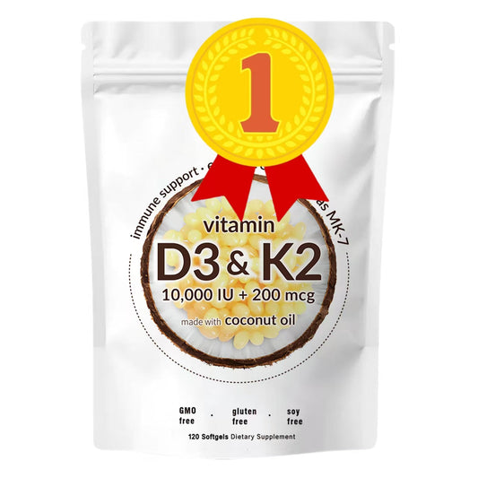Vitamin D3 K2 Supplement Softgels