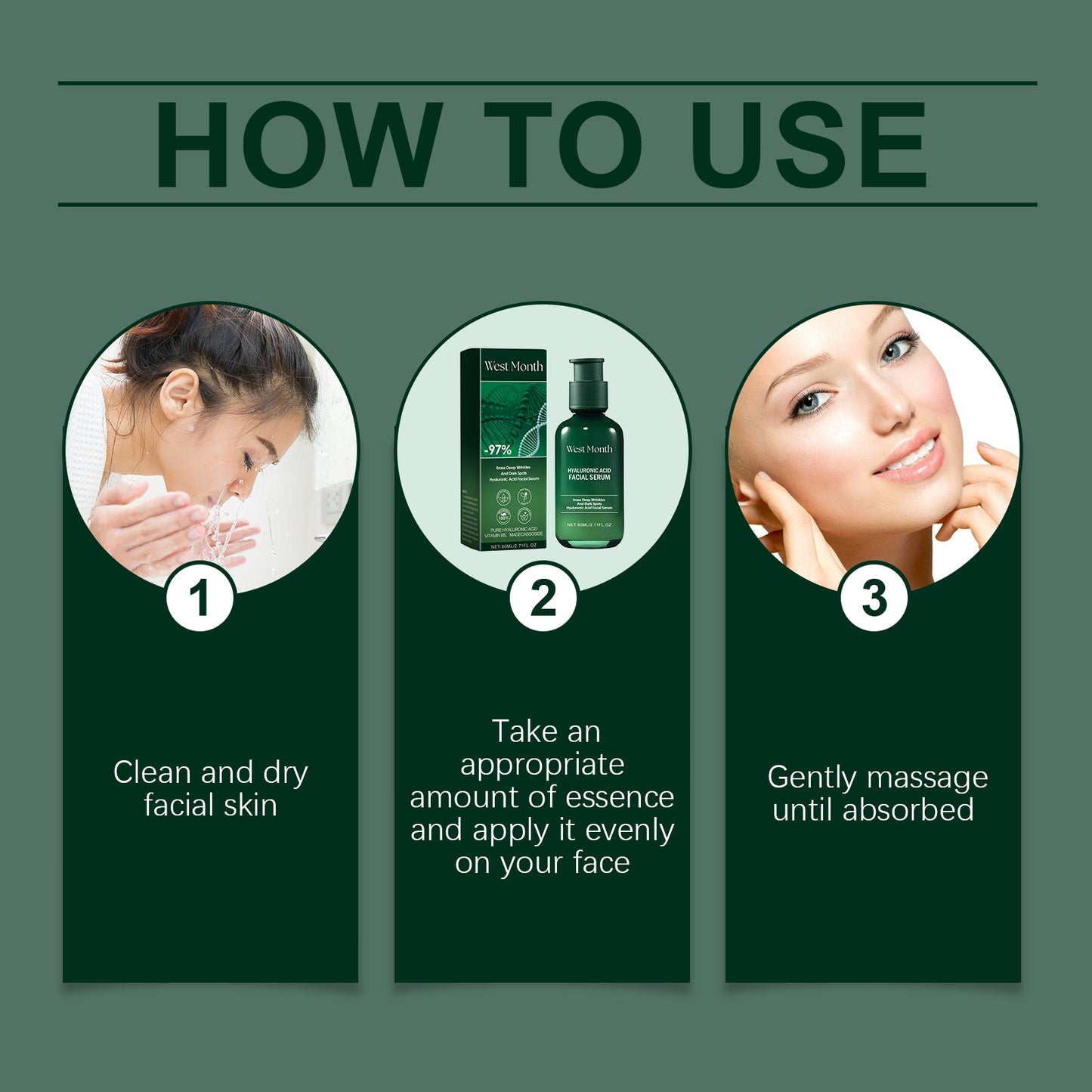 West&Month Face Moisturizing Essence Gentle Moisturizing Face Moisturizing Refreshing Skin Care Essence