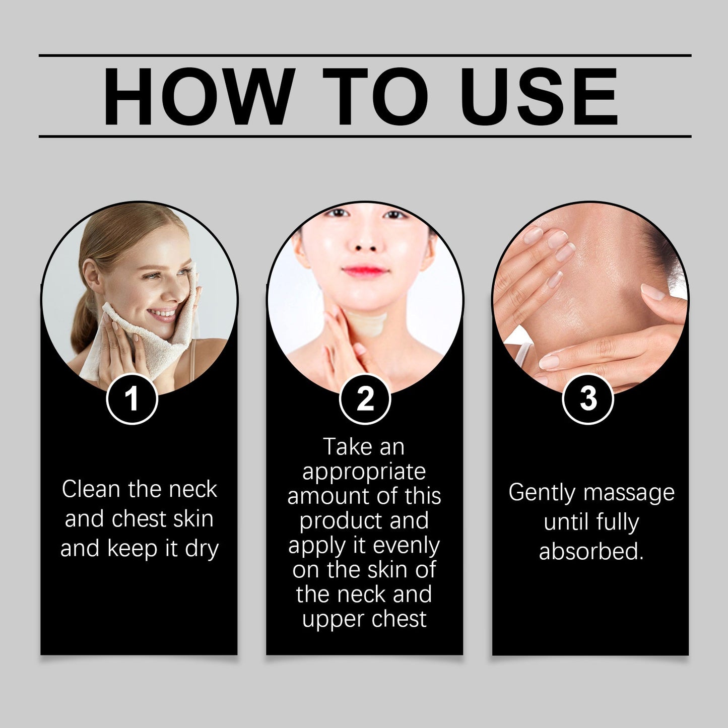Hoygi Neck Cream Neck Massage Treatment Gently Nourishes Neck Skin Elastic Moisturizing Skin Care Moisturizing Neck Cream