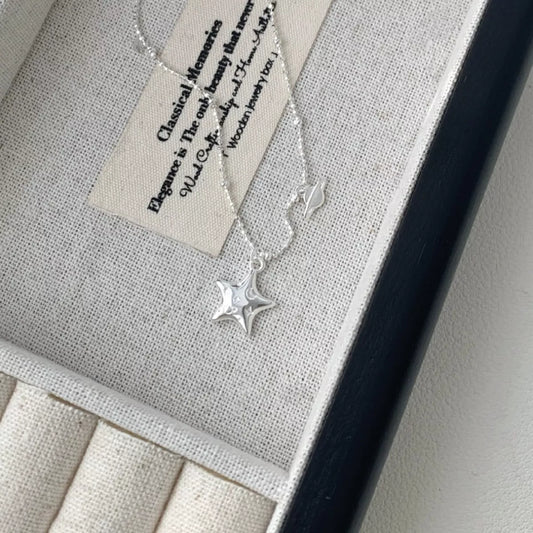 925 Sterling Silver Star Necklace