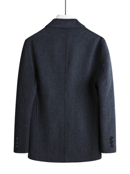 Men's Plus Size Lapel Collar Long Sleeve Blazer