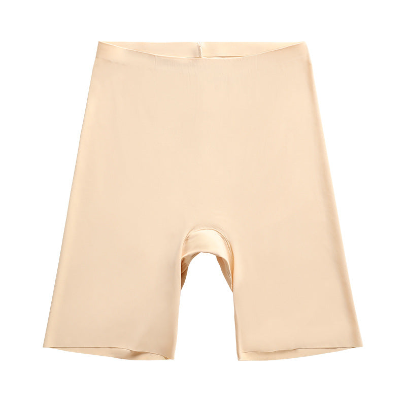 High Waist Sheath Plus Size Traceless Basic Panties Thin Breathable Safety Pants