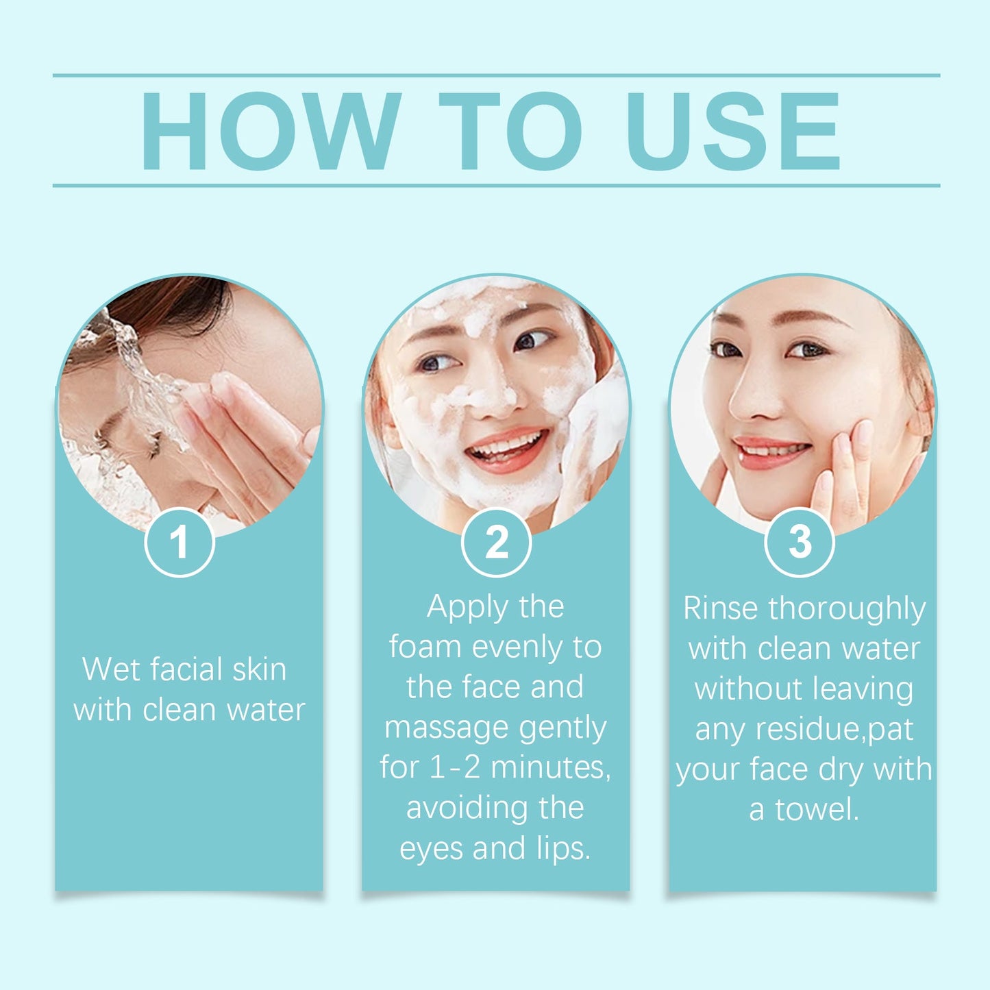 Jaysuing Amino Acid Cleanser Mousse Face Gently Cleanses, Hydrates And Moisturizes Facial Skin Repairing Cleanser
