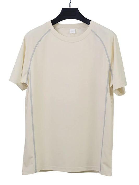 Men's Full Size Round Neck Short Sleeve T-Shirt and Shorts Set Plus Size