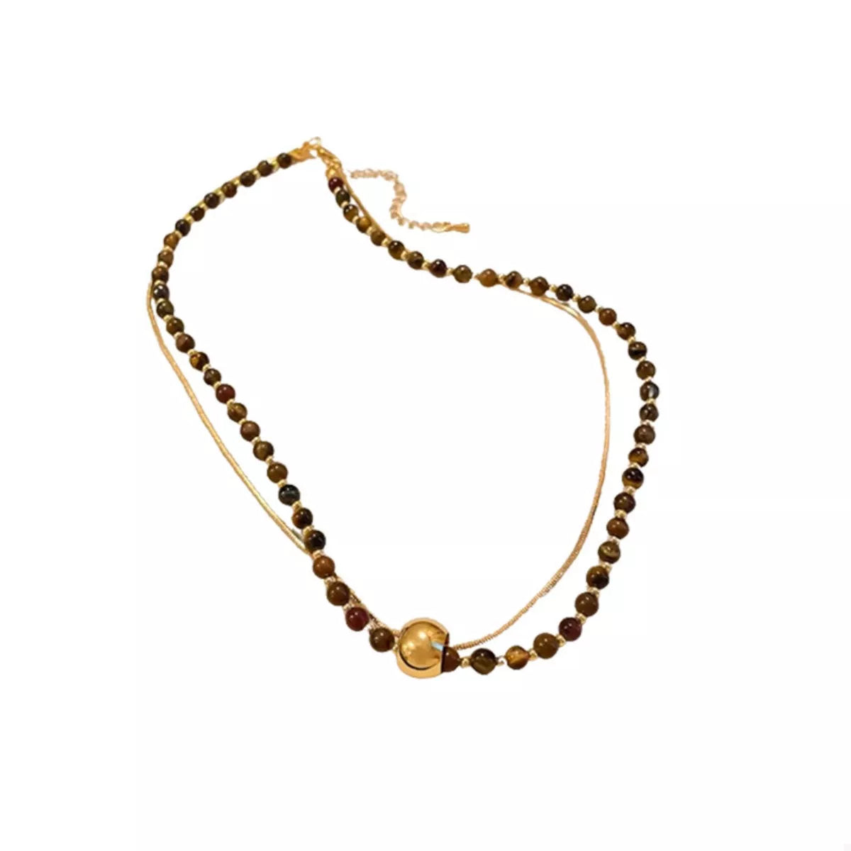 Tiger's Eye Double Layered Necklace