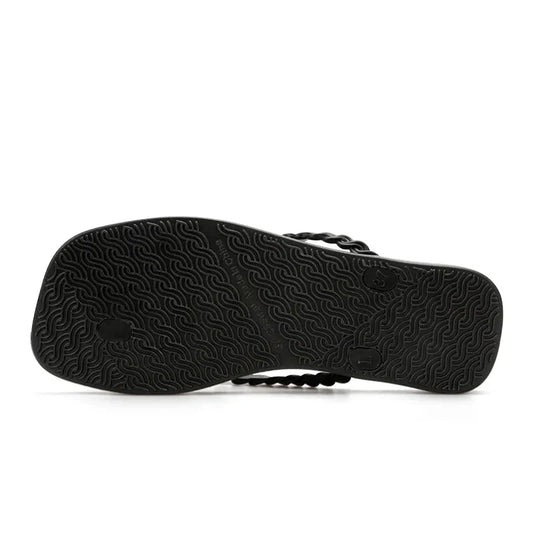 Braided Strap Beach Toe Post Slippers