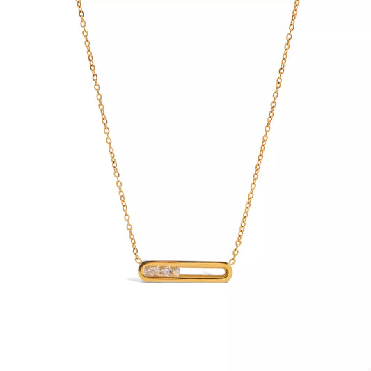 18K Gold-Plated Pendant Necklace