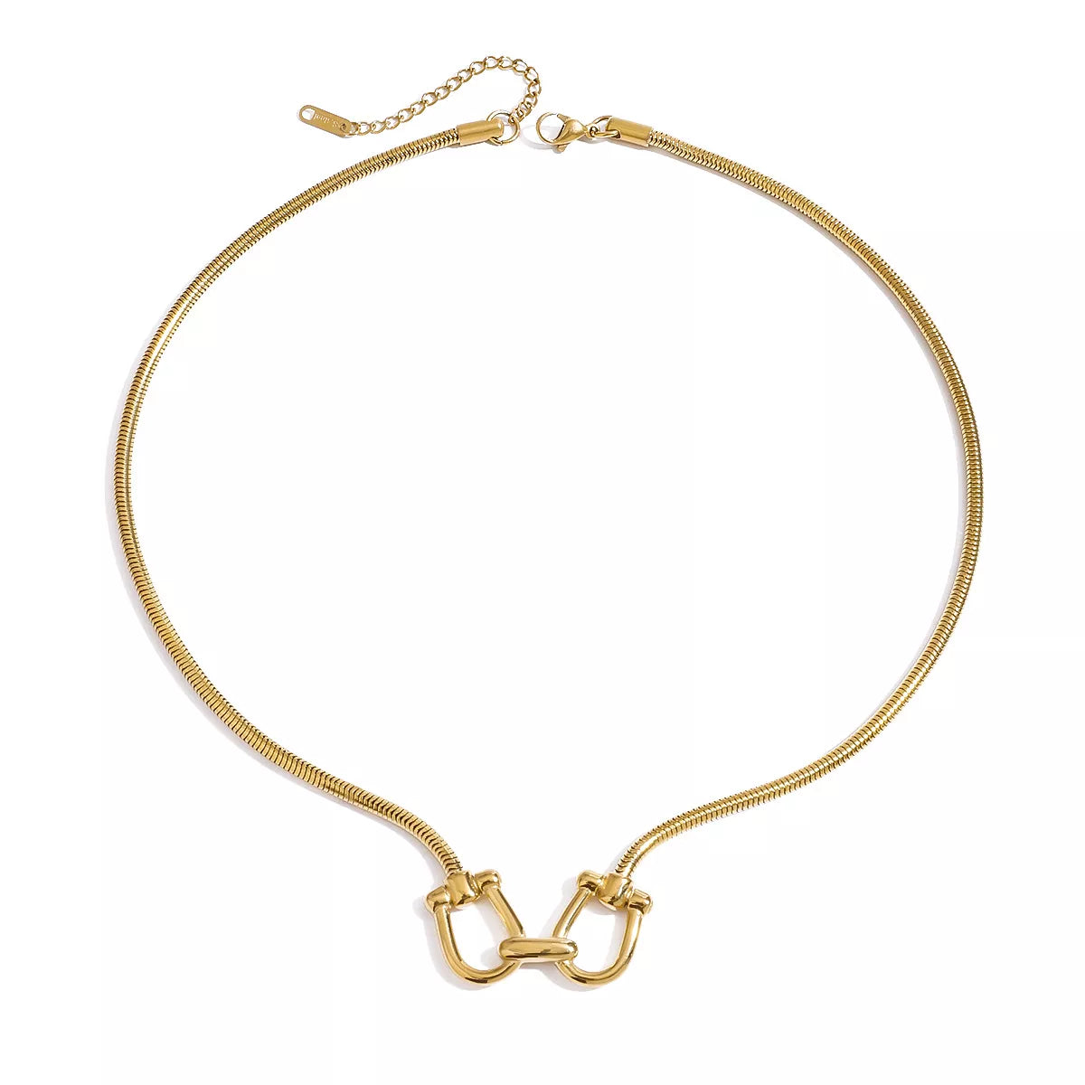 18K Gold-Plated Horseshoe Necklace