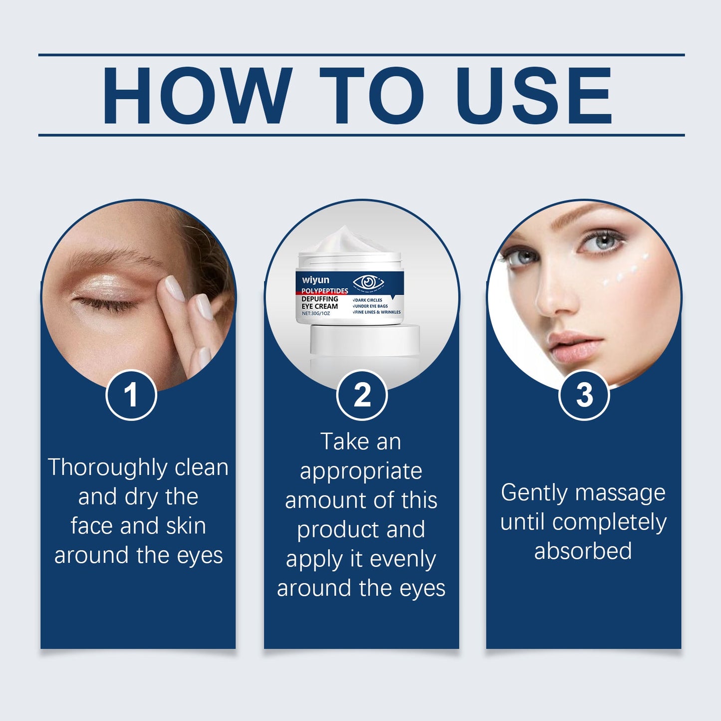 Wiyun Eye Care Cream Hydrates And Moisturizes The Skin Around The Eyes