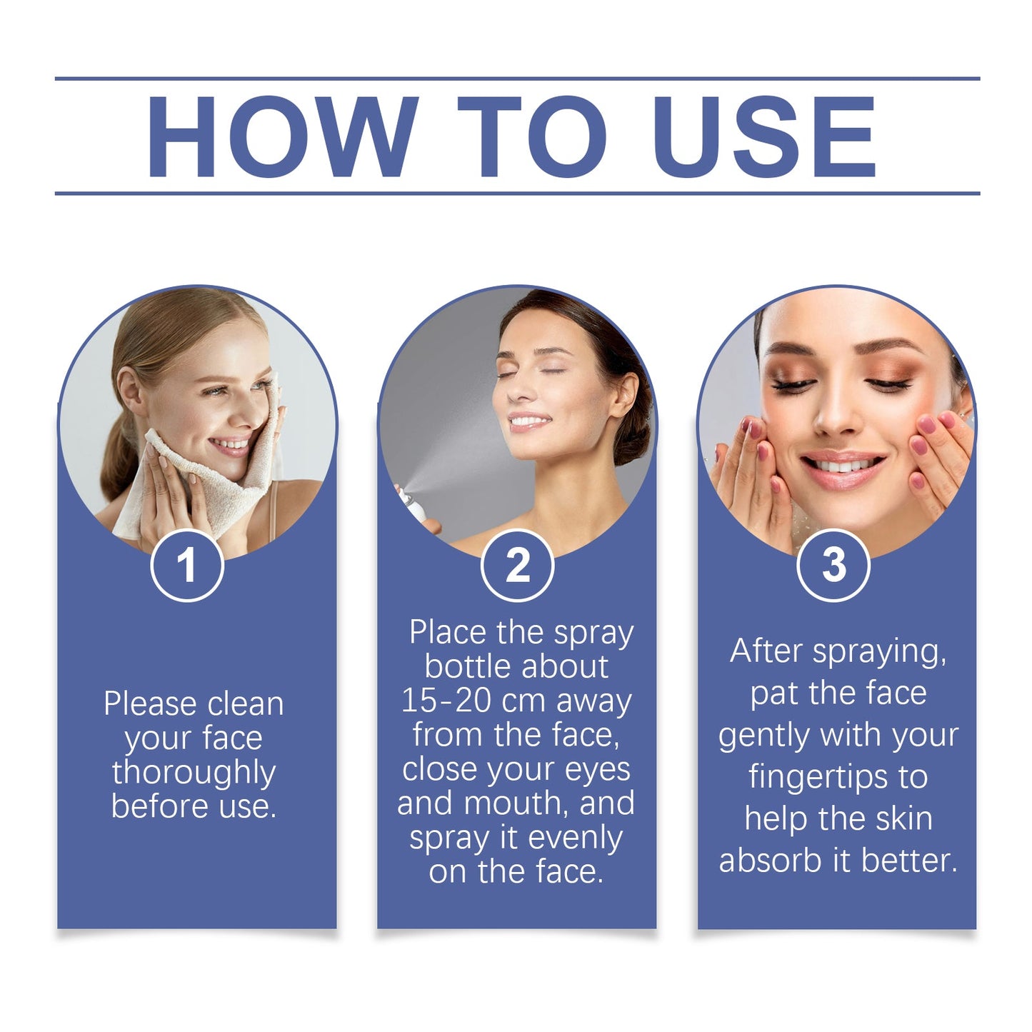 EELHOE Hyaluronic Acid Moisturizing Spray, Toner Deep Moisturizing Moisturizing Spray Skin Care Toner