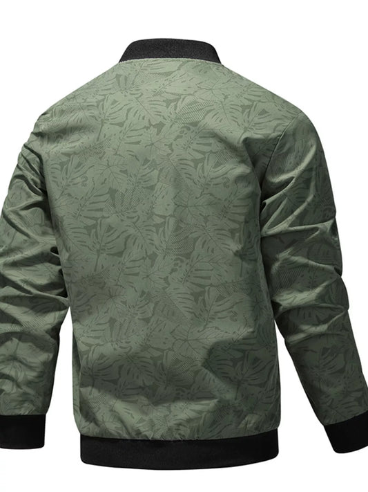 Men's Plus Size Zip Up Lightweight Bomber Jacket