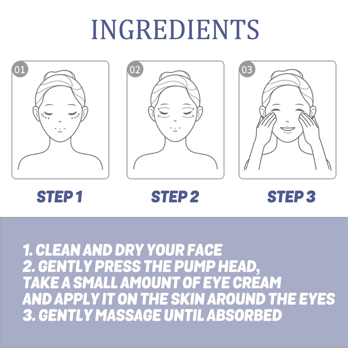 EELHOE Active Eye Cream, Repair Eye Bags And Dark Circles Elastic Firming Skin Around The Eyes Anti-Wrinkle Eye Cream