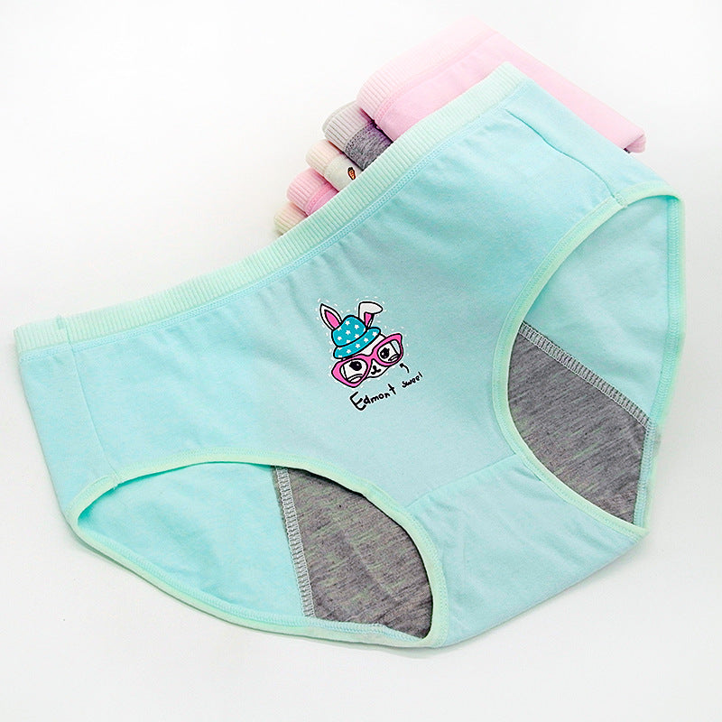 Women's Panties With Cotton Mid-waist Enlarged And Widened