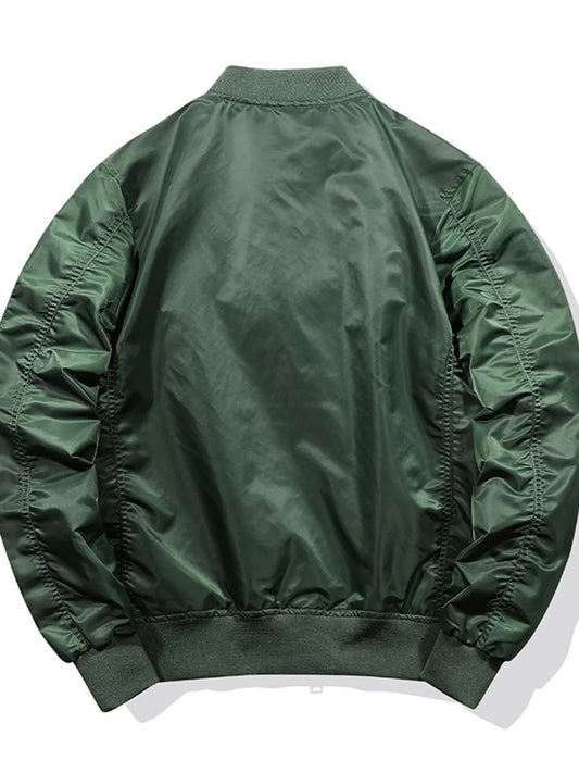 Men's Plus Size Zip Up Long Sleeve Jacket