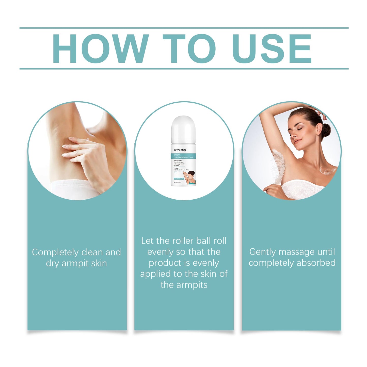 Jaysuing Armpit Beauty Ball Portable Armpit Ball Clean And Shiny Skin Bright And Light And Moist