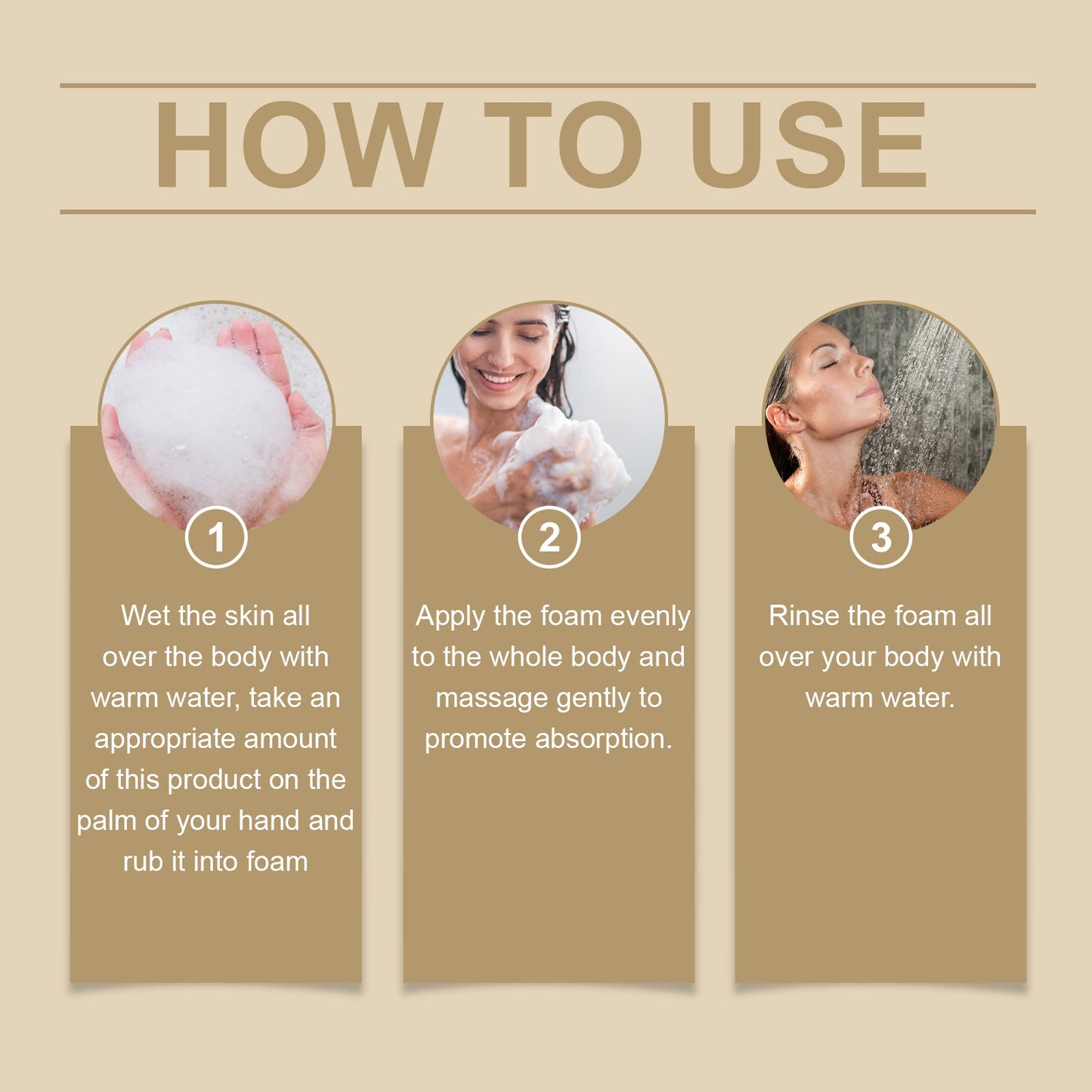 OUHOE Perfume Moisturizing Shower Gel, Body Bath Clean Lasting Fragrance Moisturizing Moisture Refreshing And Not Tight