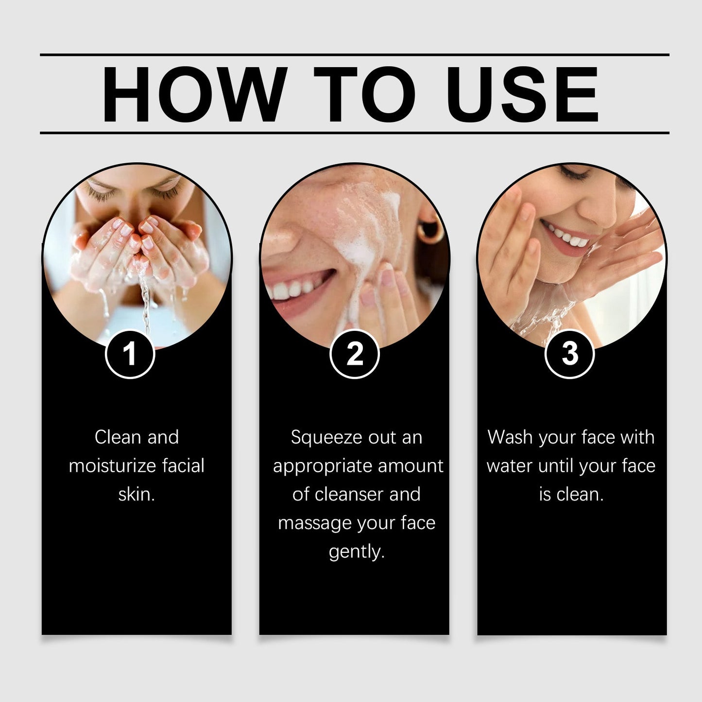 EELHOE Amino Acid Cleanser, Gentle Cleansing Facial Skin Moisturizing And Nourishing Skin Care Cleanser