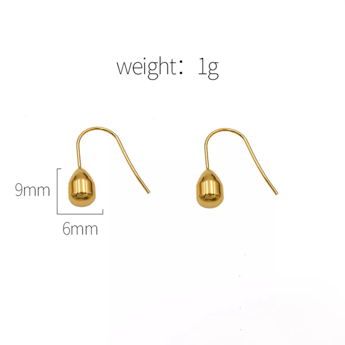 18K Gold-Plated Teardrop Earrings