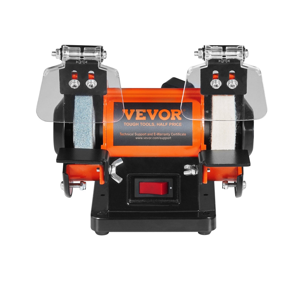 VEVOR Bench Polisher & Buffing Machine For Metal Jewelry Wood - With Wool & Abrasive Wheels, 100 Tools, 3590RPM