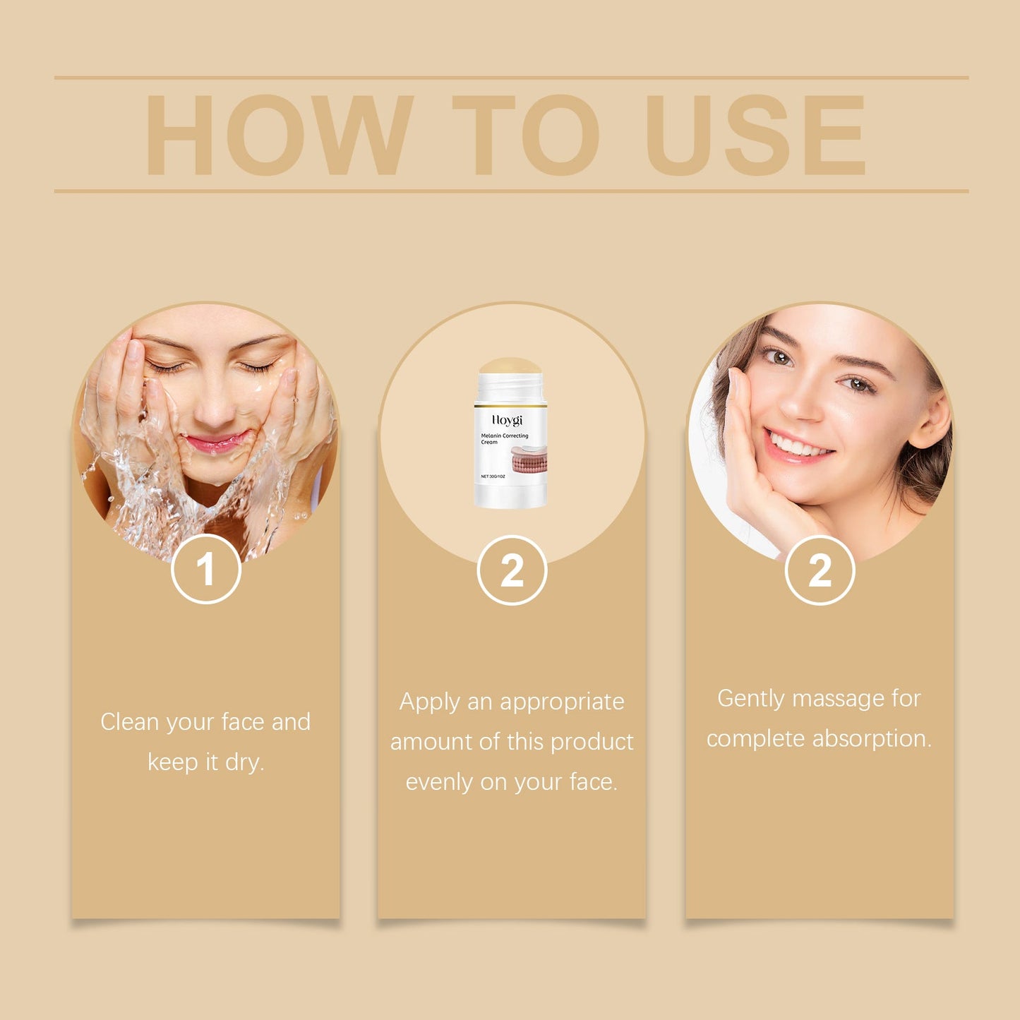 Hoygi Face Moisturizer Stick Skin Repair Tender Skin Hydrating Moisturizing Gloss Smooth Moisturizing Skin Cream