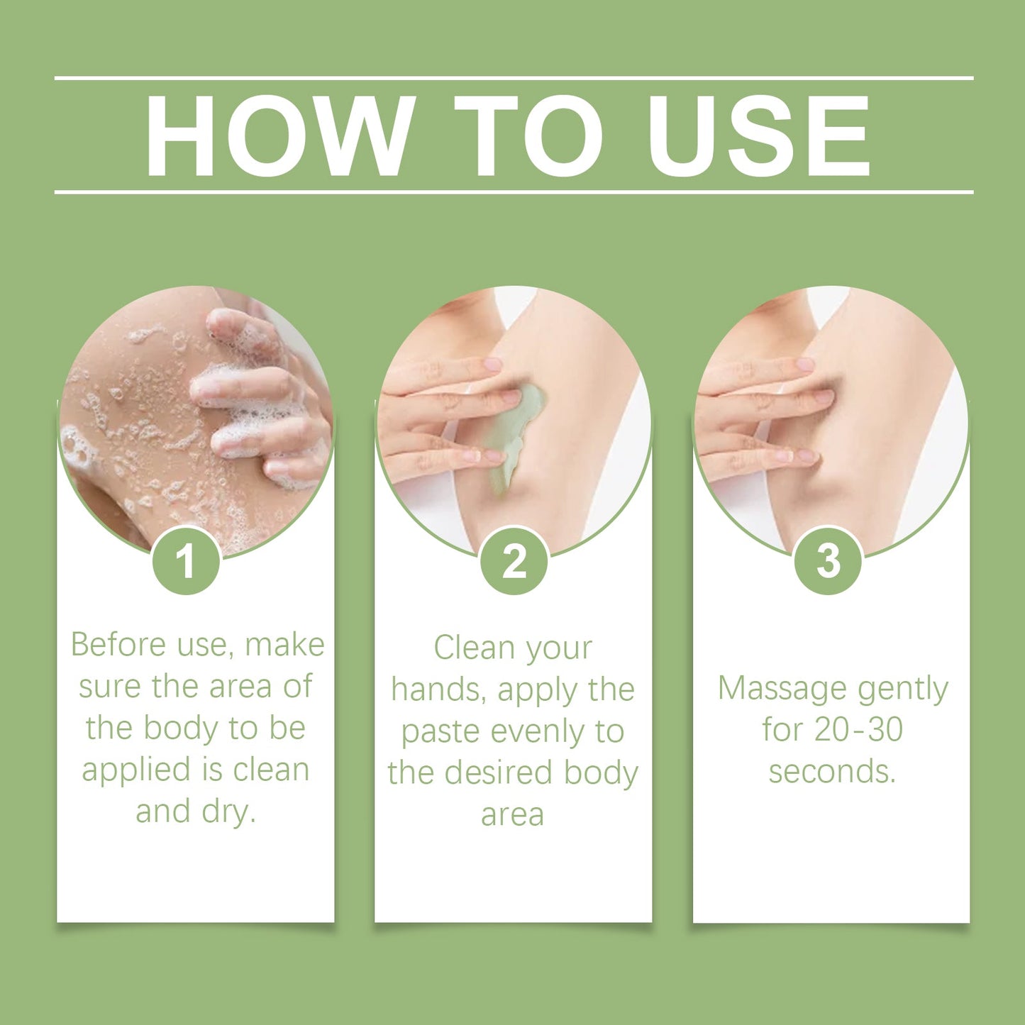 WIYUN Underarm Anti-perspirant Care Cream Cleans armpit sweat odor Refreshing and long-lasting body care cream