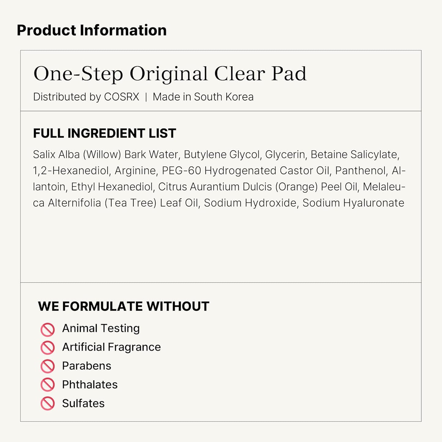 Cosrx Original Clear Pad