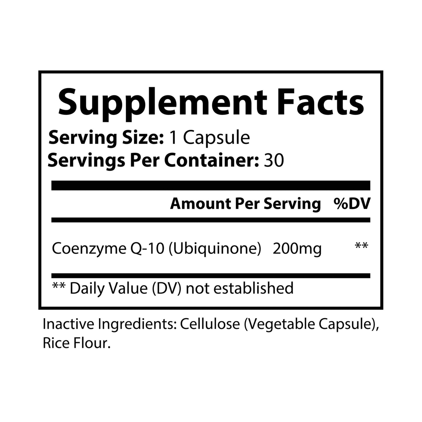 AntioxQ CoQ10 Ubiquinone Supplement (30 Capsules)