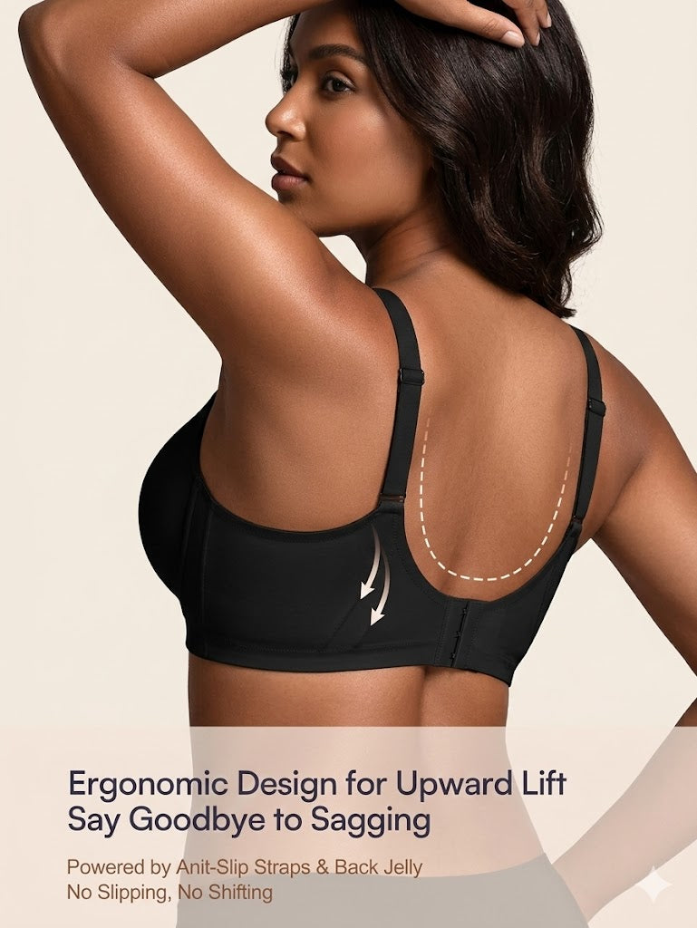 Jelly Bras For Women No Underwire With Support - S-2XL Seamless Bralettes Everyday Comfort Tshirt Padded Bra