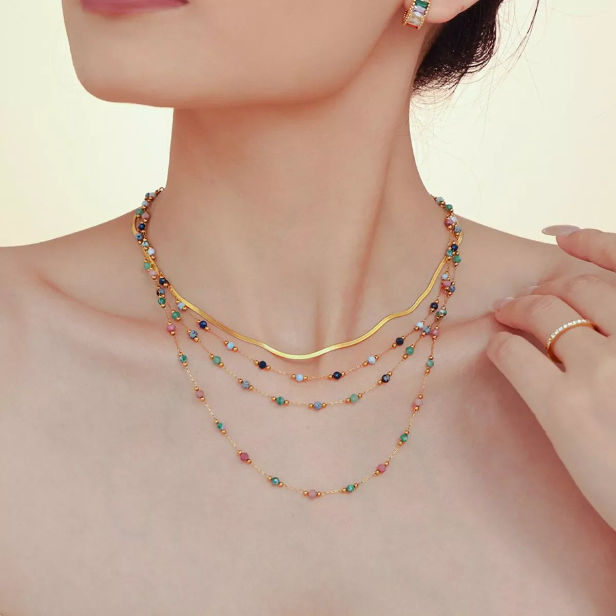 18K Gold-Plated Titanium Steel Necklace