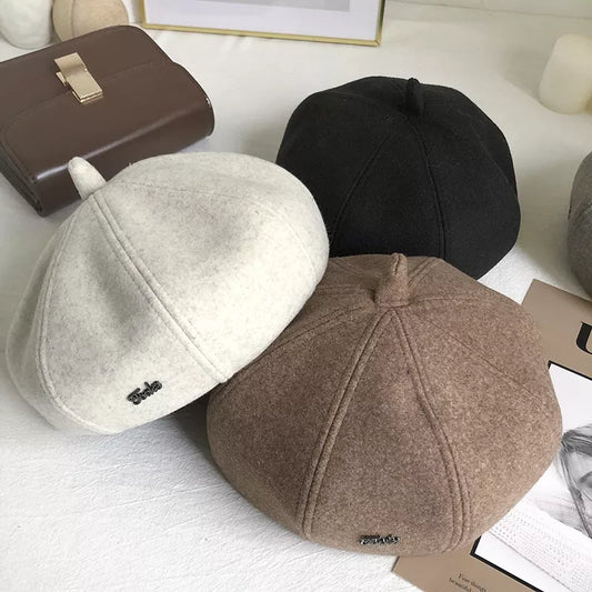 Solid Color Beret Hat