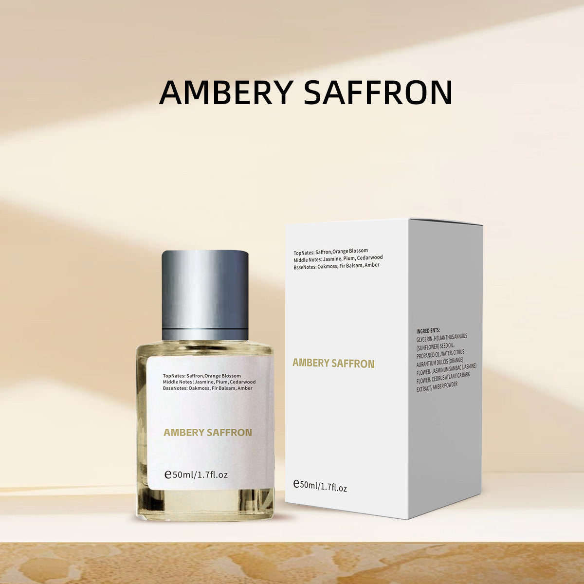 Amber Vanilla Alcohol-Free Perfume Spray 50ml