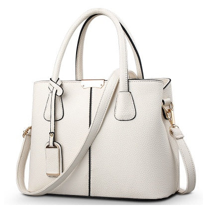 Women PU Leather Shoulder Bag Lychee Pattern Handbag Crossbody Tote Purse for Casual Party Everyday Use Shoulder Messenger Bag