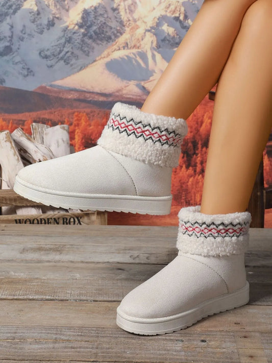 Round Toe Platform Boots