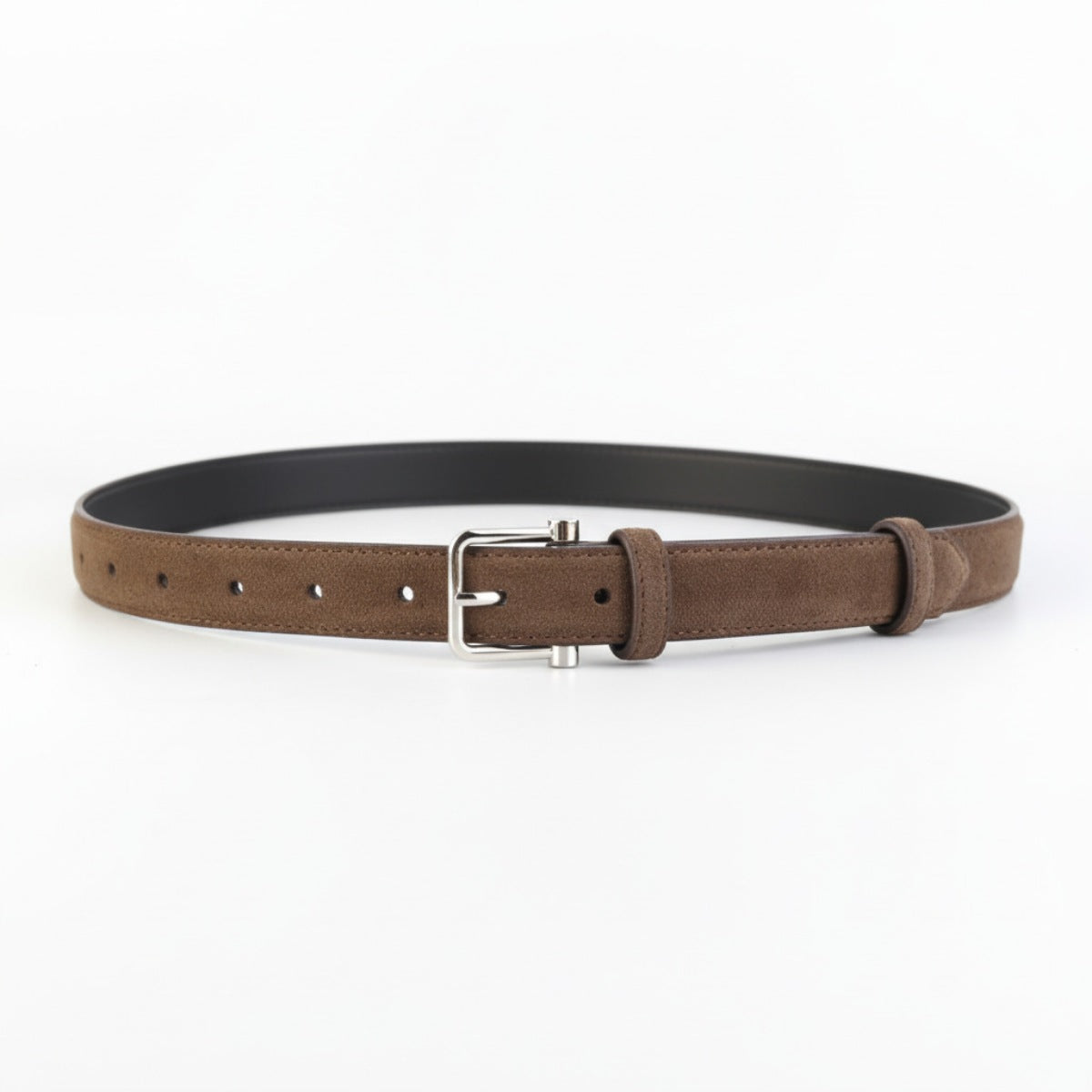 Classic Silver Buckle Belt
