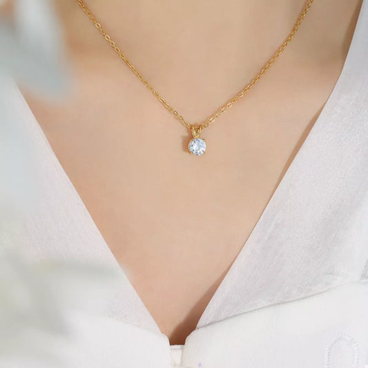 18K Gold-Plated Pendant Necklace