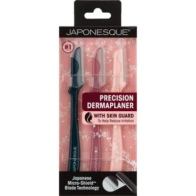 JAPONESQUE Precision Dermaplaner Facial Brush Razors 3ct - New