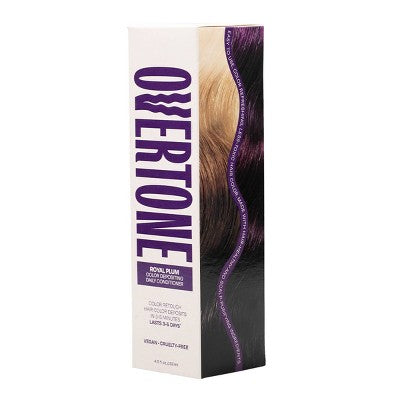 Overtone Royal Plum Daily Conditioner- Semi-Permanent Purple Hair Color 4.5 oz - New