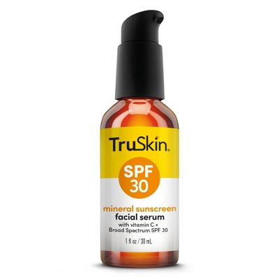 TruSkin Mineral Sunscreen Facial Serum with Vitamin C SPF 30 1 fl oz - New