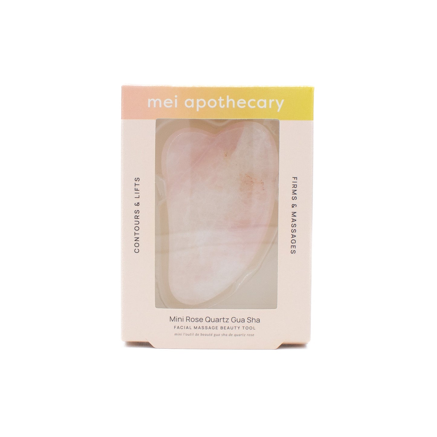 Mei Apothecary Mini Rose Quartz Gua Sha Tool - New