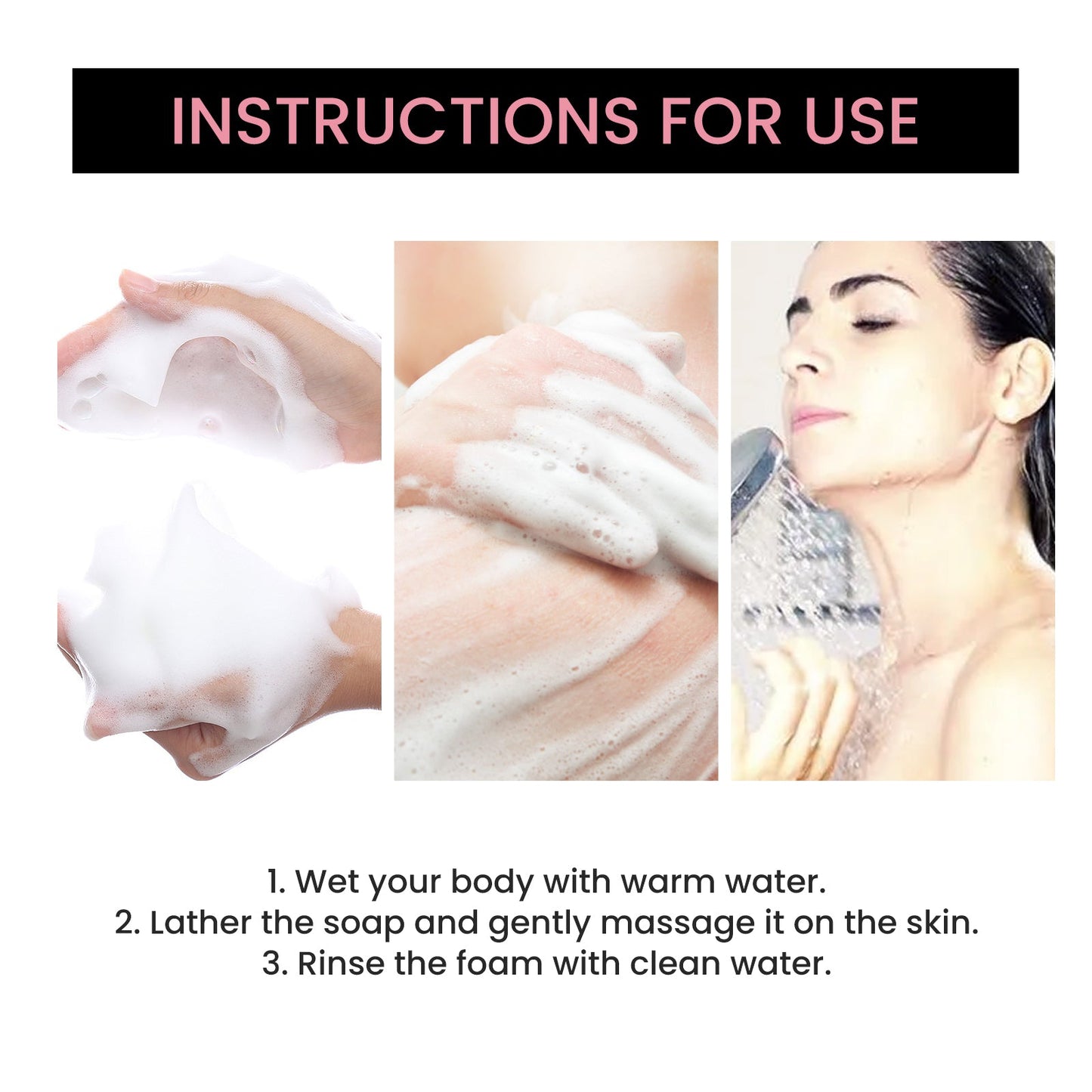 OUHOE Beauty Soap Armpit Elbow Joint Brightening Skin Brightening Body Cleansing Moisturizing Bath Soap