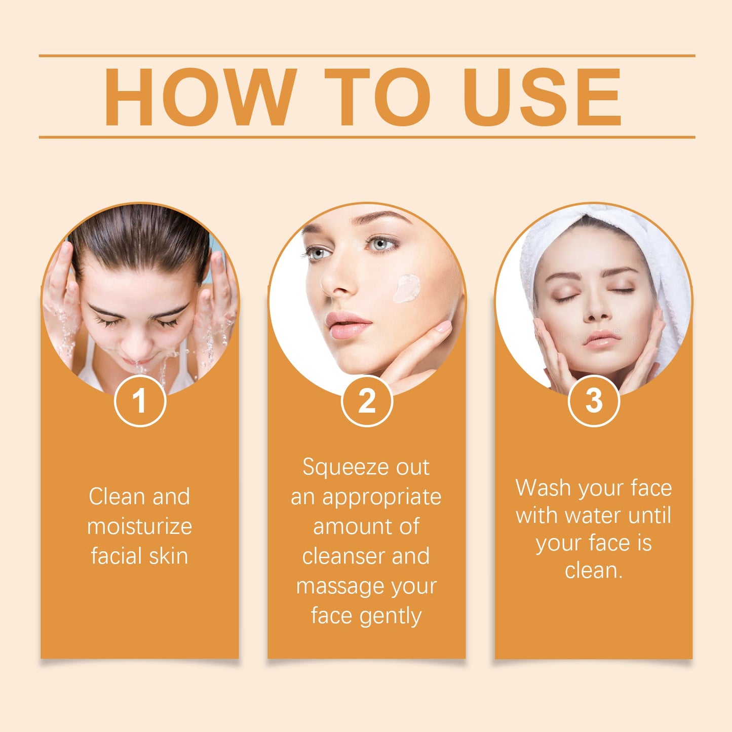 OUHOE Papaya Facial Cleanser Cleans Pores, Balances Oils And Moisturizes And Moisturizes Skin