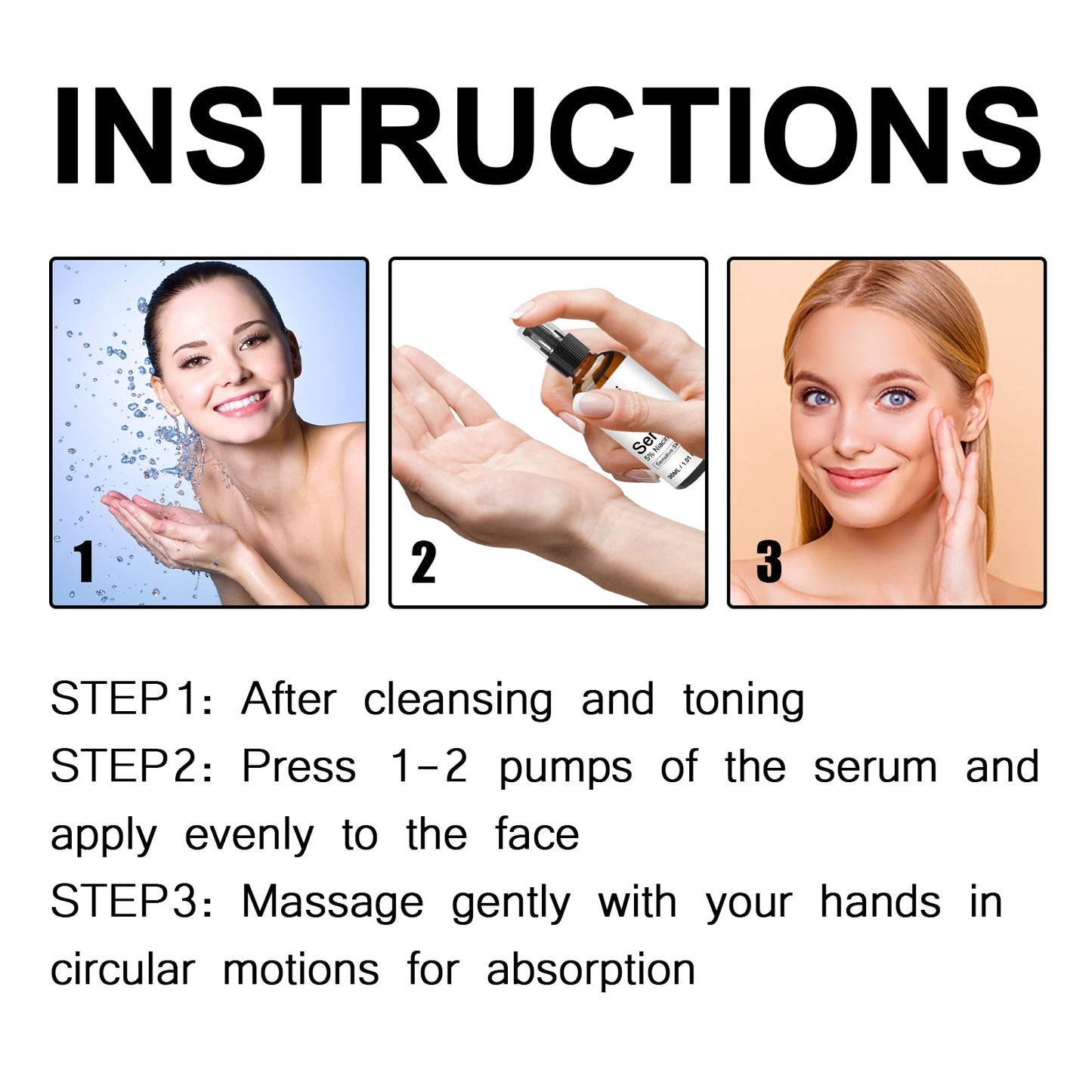 Hoygi 5% Niacinamide+ HA Serum, Moisturize And Moisturize The Facial Skin, Tighten The Anti-Aging And Weaken The Law Of Fine Lines