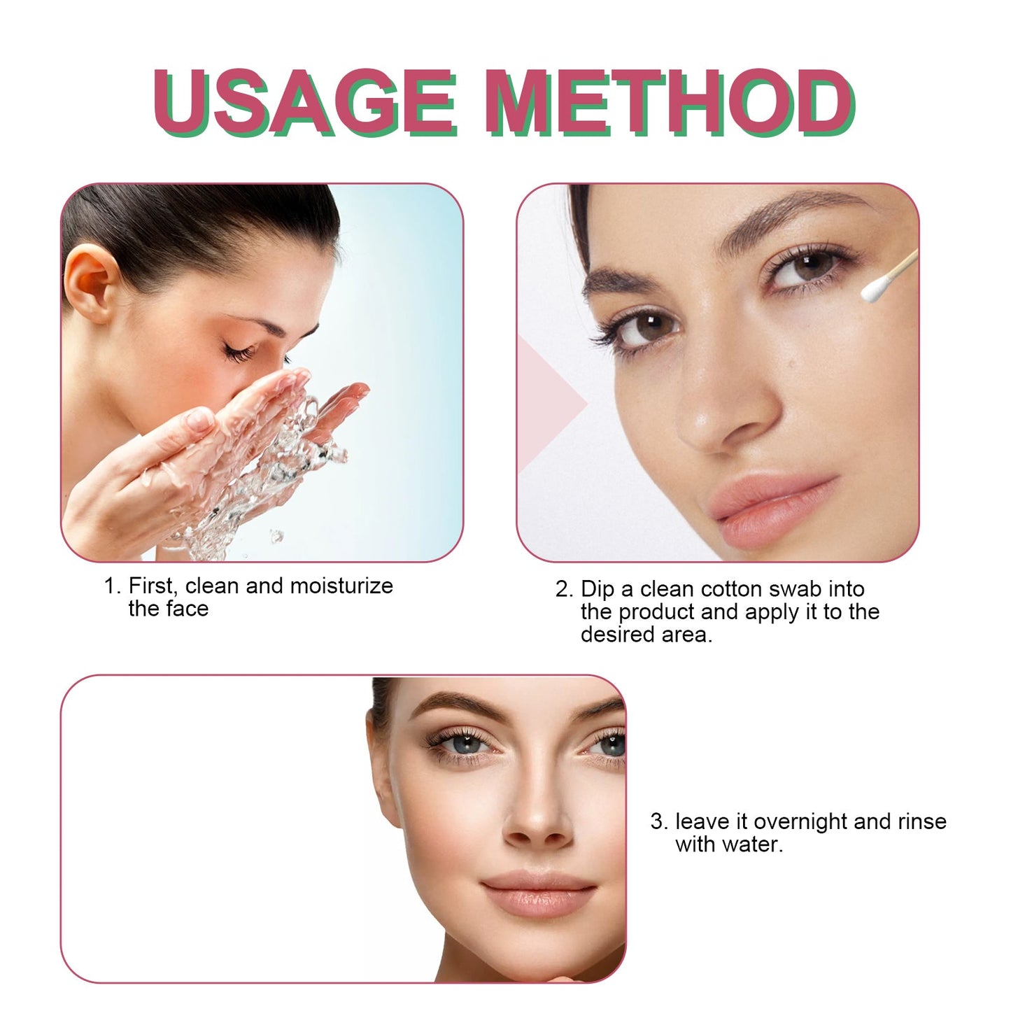 OUHOE Salicylic Acid Acne Lotion Gently Cares For Acne-Prone Skin, Refines Pores And Moisturizes Facial Skin