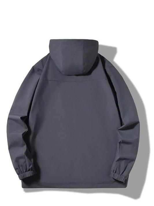 Men's Plus Size Hooded Windproof Outdoor Jacket