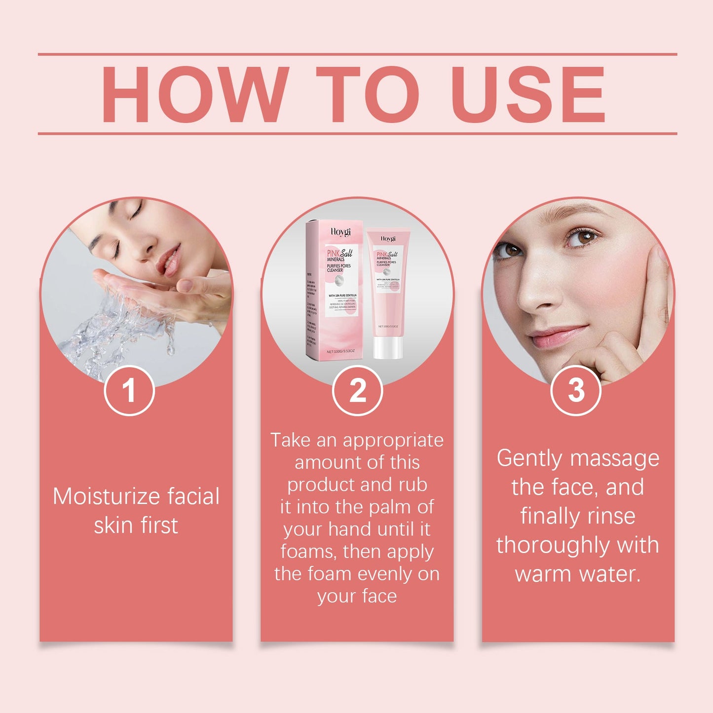 Hoygi Pore Cleansing Cleanser Cleans Impurities From The Face, Moisturizes The Skin And Is Gentle And Moisturizing