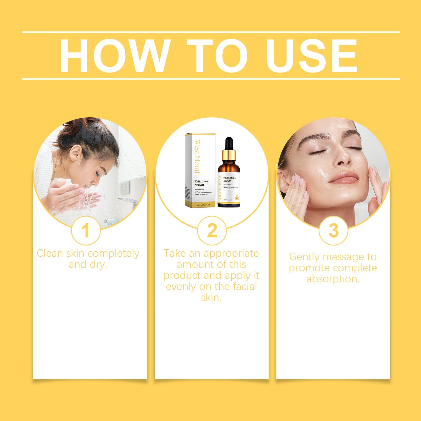 West&Month Vitamin C Essence, Moisturizing And Tender Skin Essence