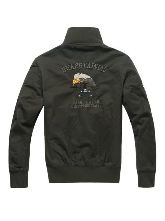Men's Plus Size Zip Up Long Sleeve Jacket